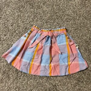 Folklore Las Ninas Girls Plaid Tartans Skirt Size 7
